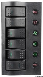 PCP Compact electric panel w/6 switches 