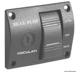 Universal panel switch for bilge pumps 12/24V 