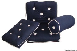 Cotton cushion w/backrest blue 430 x 750 mm 