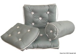 Cotton cushion w/backrest grey 430 x 750 mm 
