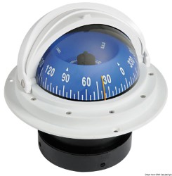 RIVIERA kompas od 4" s omotnim otvorom, bijelo/plavi pogled sprijeda