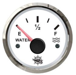 Water level gauge 240/33 ohm white/glossy 