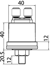 VDO Öldruckmesser 10 bar M10x1 isolierte Pole 