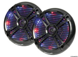 2-way speakers w/RGB programm.LEDs 6.5 black 