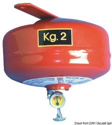 Огнетушитель порошковый аэрозольный бочкообразный 2 кг