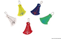 Softfoam key ring Sail boat mixed colours Packaging containing N. 10 assorted it