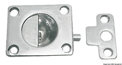 Chromed brass hatch or drawer stopper w/spring 