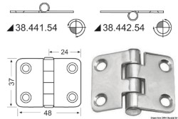 Hinge standard pin 48x37 mm 