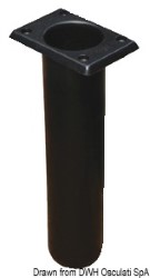 Porte canne polypr UV stabilizé carré noir 230mm 
