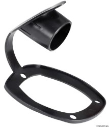 Cap for flush-mount rod holder soft PVC black 