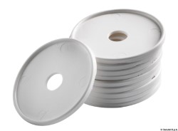 Support rond polyéthylène blanc Emballage: 10 pièces