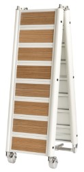 Foldable gangway lacquered white 310 cm 