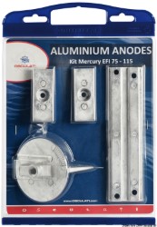 Kit anode pour Mercury 75>115 EFI aluminium 