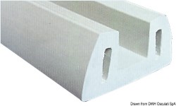 PVC-profil 72x30mm 2m grå