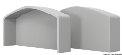 Profil blatnika QBE siva RAL 7047 končna kapa 65 mm 