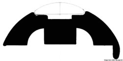 PVC blanco h.45mm base de perfil
