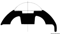 Bela PVC profil baza h.50mm
