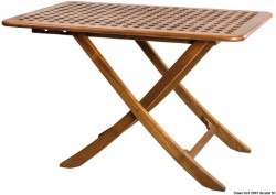 Sklopivi stol od tikovine 125x80 cm