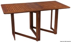 Table teck pliante 78x145x70 cm 