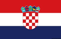 Zastava Hrvaška 40x60cm