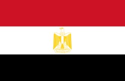 Flaga Egiptu 20 x 30 cm