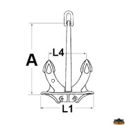 Hall anchor weight 6,2 kg