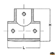 Joint de chaire T 90 diamètre 22 mm