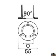 90 round base diameter 25 mm