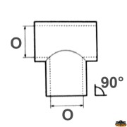 Joint de chaire T 90 diamètre 22 mm