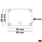 Halogen 360 pull-out-wall-mounting pole light white color height 1000 mm