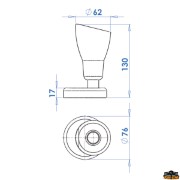 Halogen reading light blue color