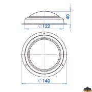 Plafonnier rond