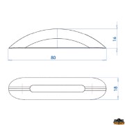 Recessless led courtesy light 5 led