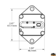 Square case circuit breaker model 7088B