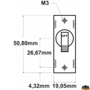 Interruttore a levetta magneto idraulico unipolare con fusibile automatico ricar