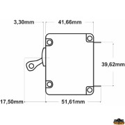 Single pole circuit breakers with ETA rechargeable automatic fuse ETA-A 50