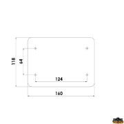 Double plate for battery box and portable tank