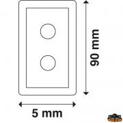 Vertical electrical panel with pre wired caps and braid with fuse holder ideal f