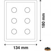 Braid wired horizontal electric panel with fuse holder and dual USB