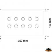 Braid-wired horizontal electrical panel with fuse holder