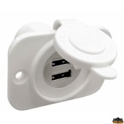 Doppia presa usb colore bianco