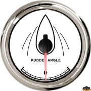 Rudder angle indicator outer diameter 96 mm white color