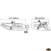 Bootsabdeckung Covy Line Größe Maxi Tender 300-360x135 cm