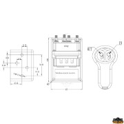 Remote control for electric winch mod. N0832113