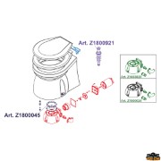 Wc marino elettrico silenzioso sedile z1800925 plastica