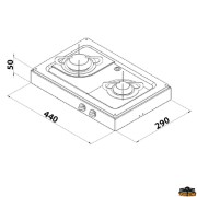 Outdoor stainless steel gas stove model FN1332